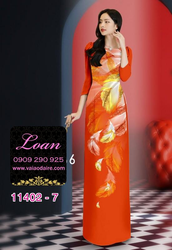 Vải áo dài hoa 3D