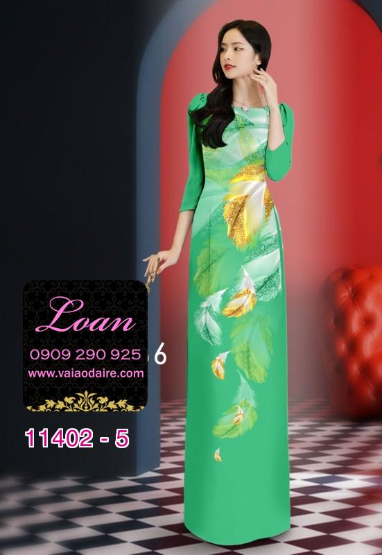 Vải áo dài hoa 3D