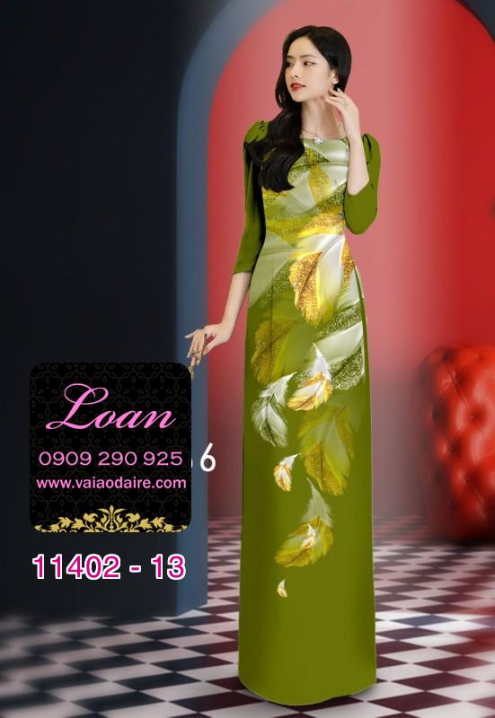Vải áo dài hoa 3D