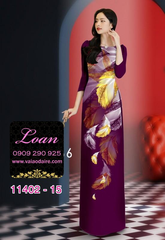 Vải áo dài hoa 3D