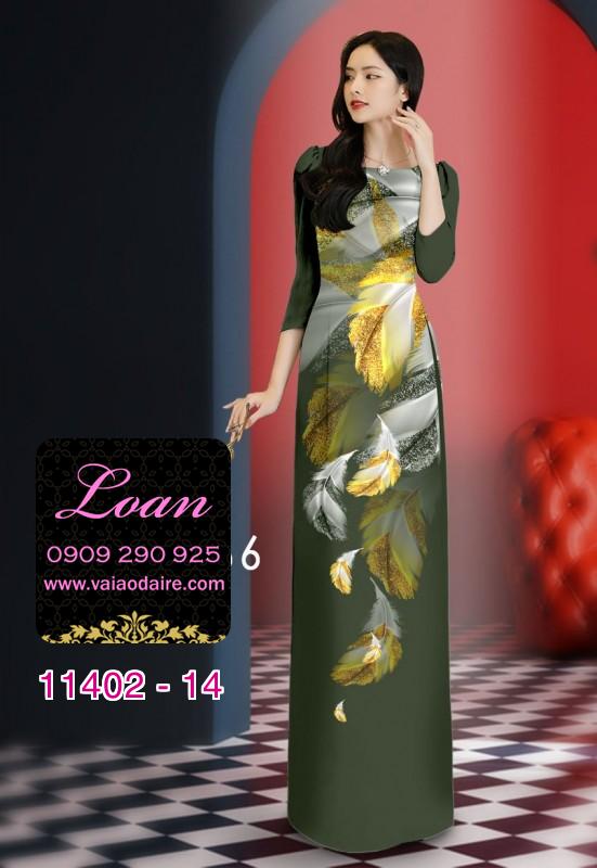 Vải áo dài hoa 3D