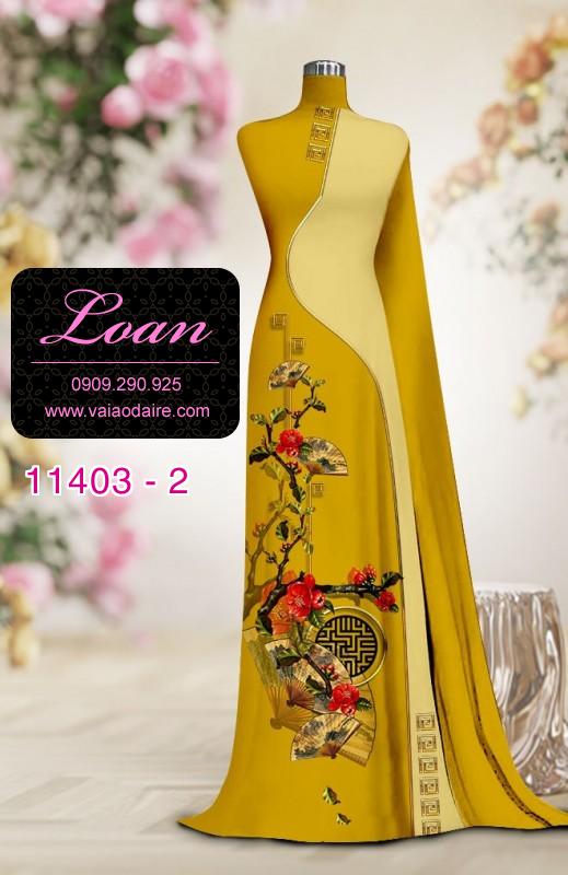 Vải áo dài hoa 3D