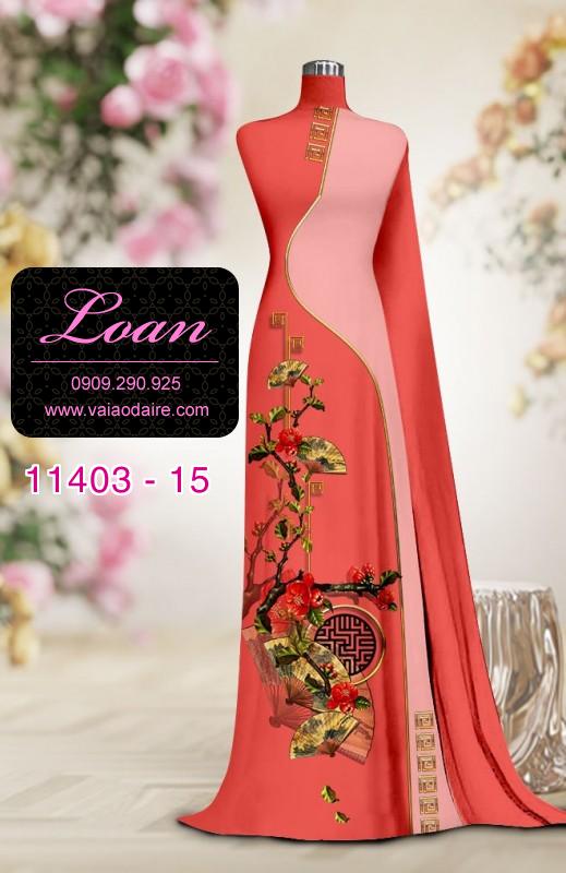 Vải áo dài hoa 3D