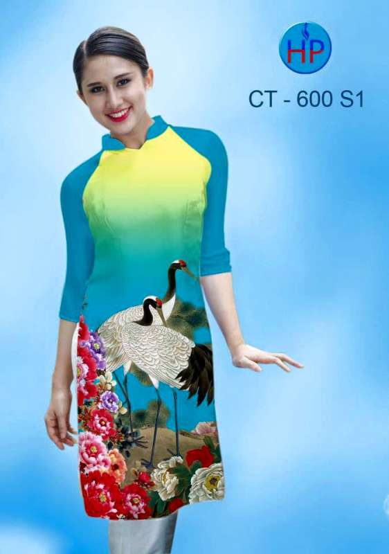 Vải áo dài Cách Tân Chim Hạc Vải áo dài Cách Tân Chim Hạc