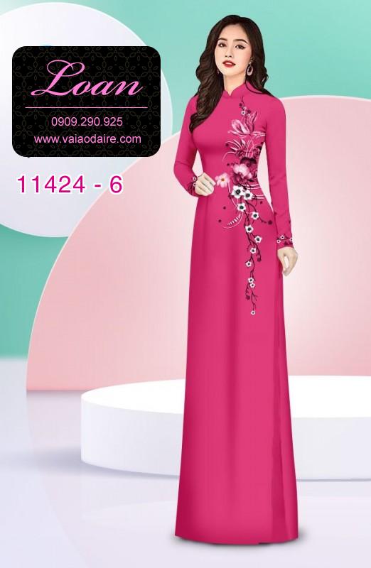 Vải áo dài hoa eo