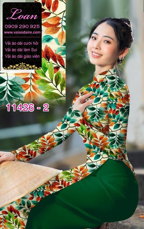 Vải áo dài hoa nguyên áo
