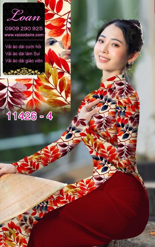 Vải áo dài hoa nguyên áo