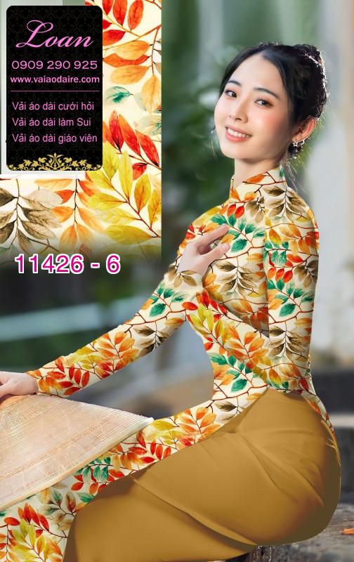 Vải áo dài hoa nguyên áo