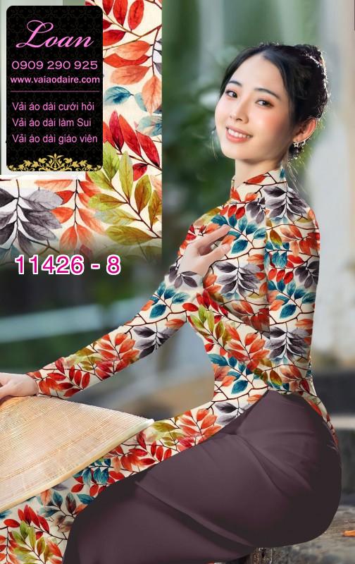 Vải áo dài hoa nguyên áo