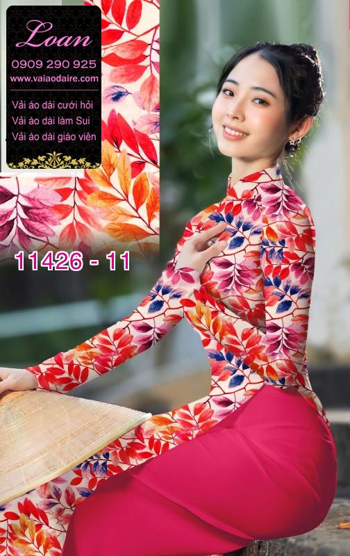 Vải áo dài hoa nguyên áo