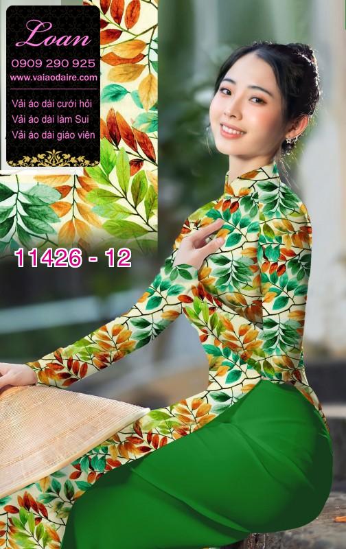 Vải áo dài hoa nguyên áo