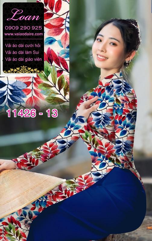 Vải áo dài hoa nguyên áo