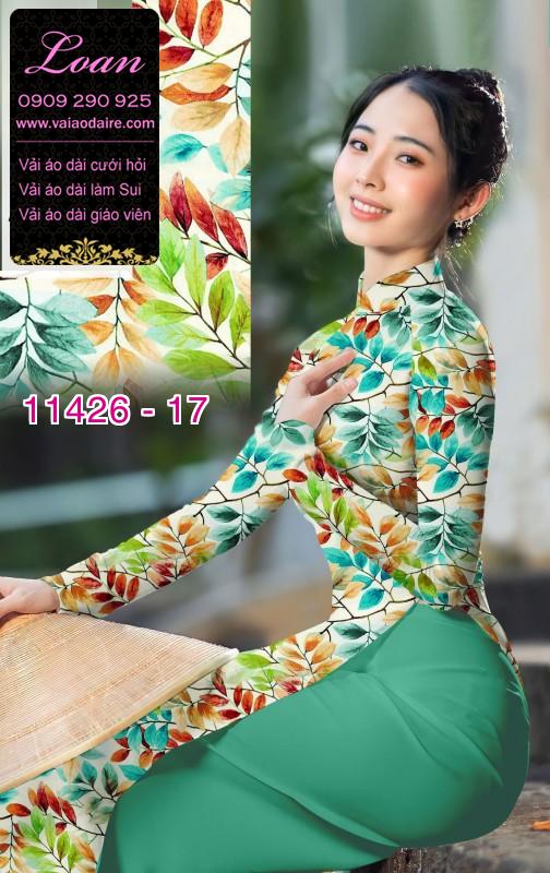 Vải áo dài hoa nguyên áo