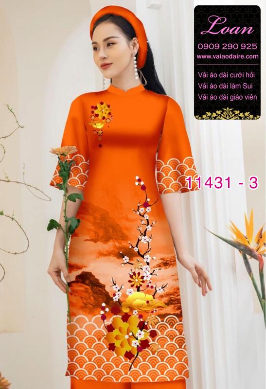 Vải áo dài cách tân tết