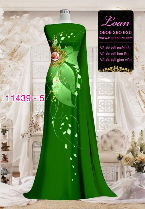 Vải áo dài hoa 3D Vải áo dài hoa 3D