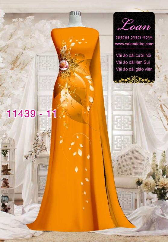 Vải áo dài hoa 3D Vải áo dài hoa 3D