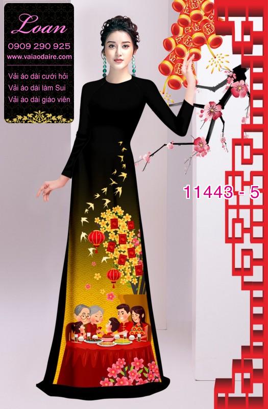 Vải áo dài tết hoa mai Vải áo dài tết hoa mai