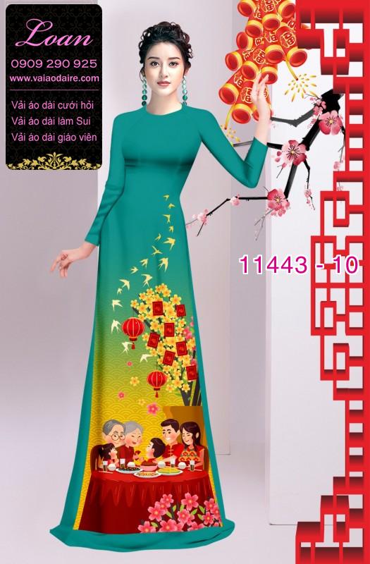 Vải áo dài tết hoa mai Vải áo dài tết hoa mai