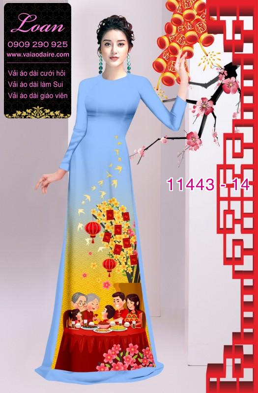 Vải áo dài tết hoa mai Vải áo dài tết hoa mai