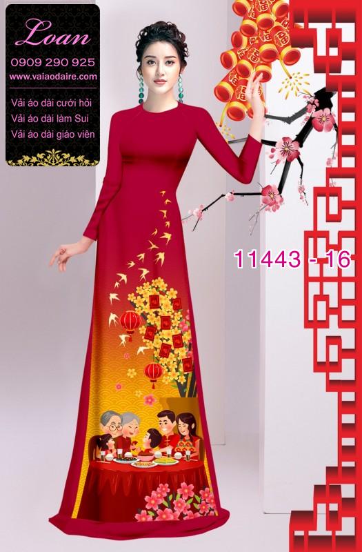 Vải áo dài tết hoa mai Vải áo dài tết hoa mai