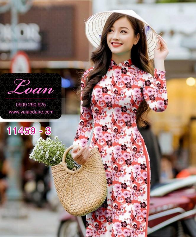 Vải áo dài hoa nhỏ
