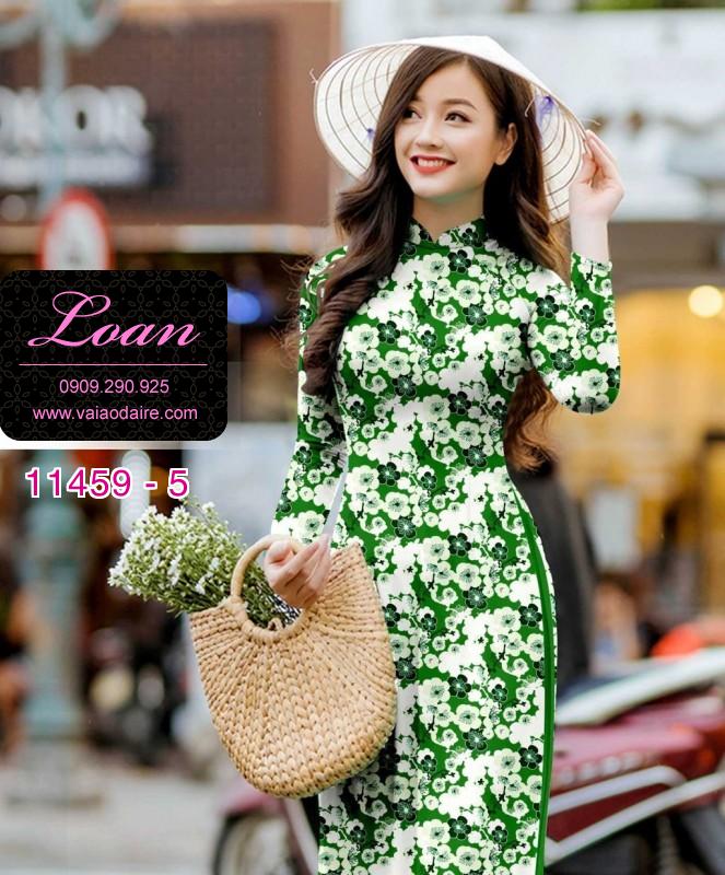 Vải áo dài hoa nhỏ
