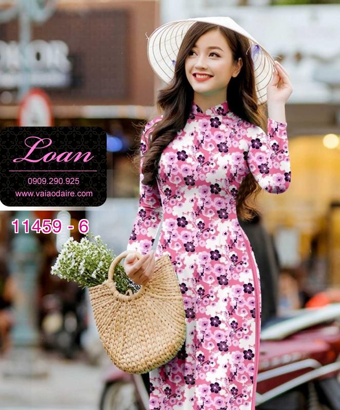 Vải áo dài hoa nhỏ