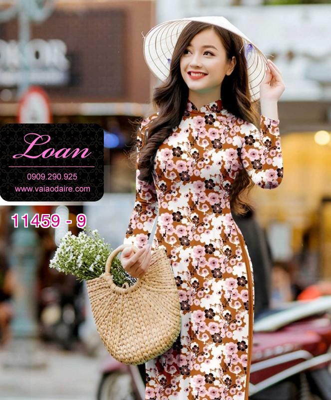 Vải áo dài hoa nhỏ