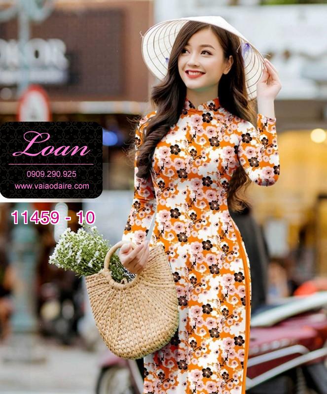Vải áo dài hoa nhỏ