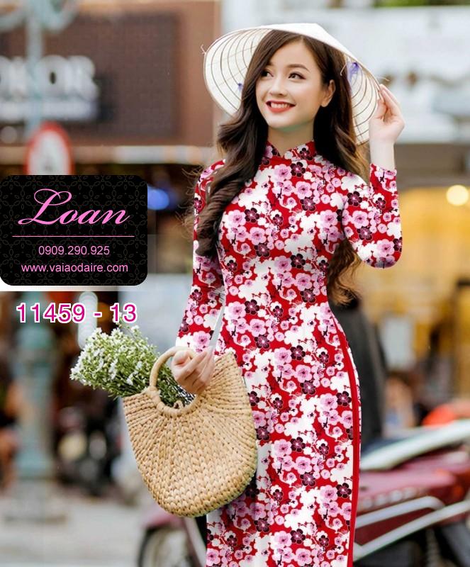 Vải áo dài hoa nhỏ