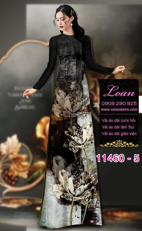 Vải áo dài hoa sen