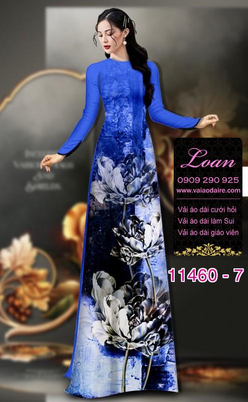 Vải áo dài hoa sen