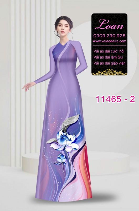Vải áo dài hoa 3D