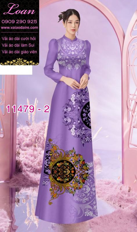 Vải áo dài hoa 3D Vải áo dài hoa 3D