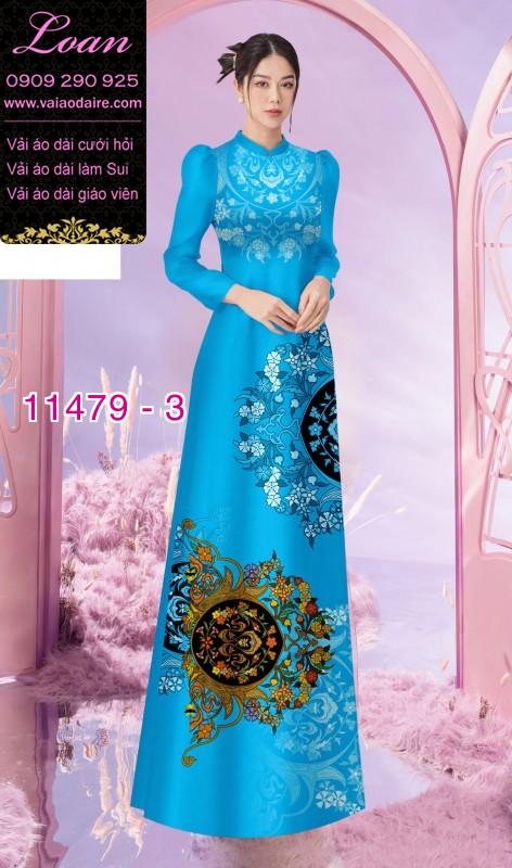 Vải áo dài hoa 3D Vải áo dài hoa 3D