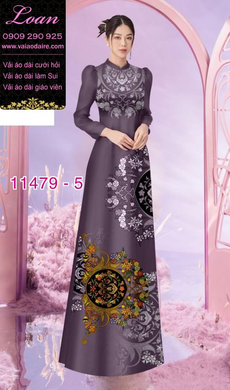 Vải áo dài hoa 3D Vải áo dài hoa 3D