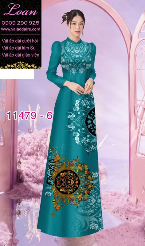 Vải áo dài hoa 3D Vải áo dài hoa 3D