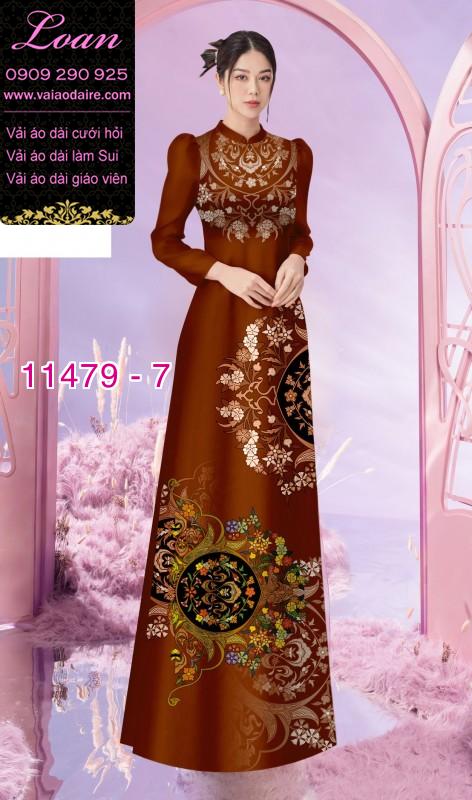 Vải áo dài hoa 3D Vải áo dài hoa 3D