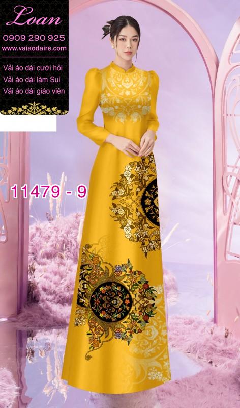 Vải áo dài hoa 3D Vải áo dài hoa 3D