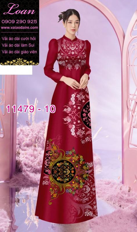 Vải áo dài hoa 3D Vải áo dài hoa 3D