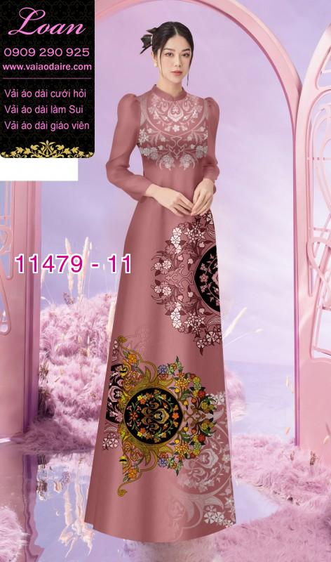 Vải áo dài hoa 3D Vải áo dài hoa 3D