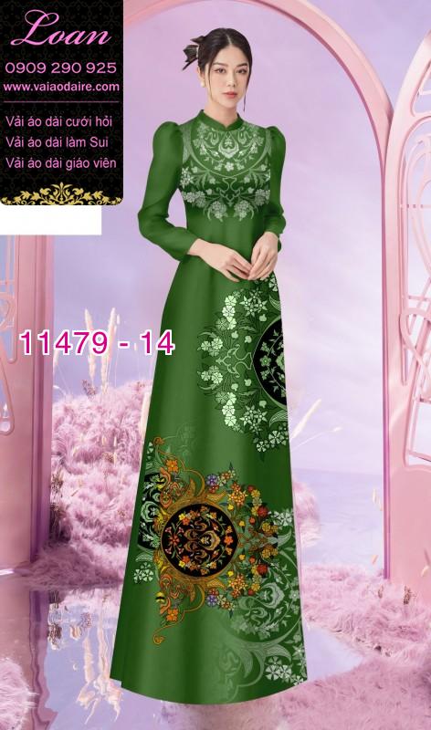 Vải áo dài hoa 3D Vải áo dài hoa 3D