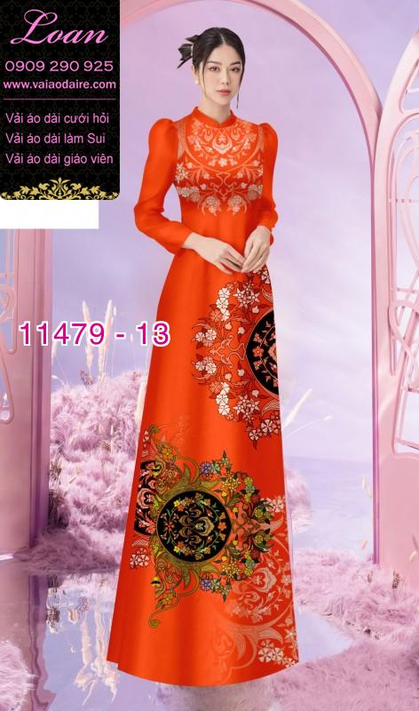 Vải áo dài hoa 3D Vải áo dài hoa 3D