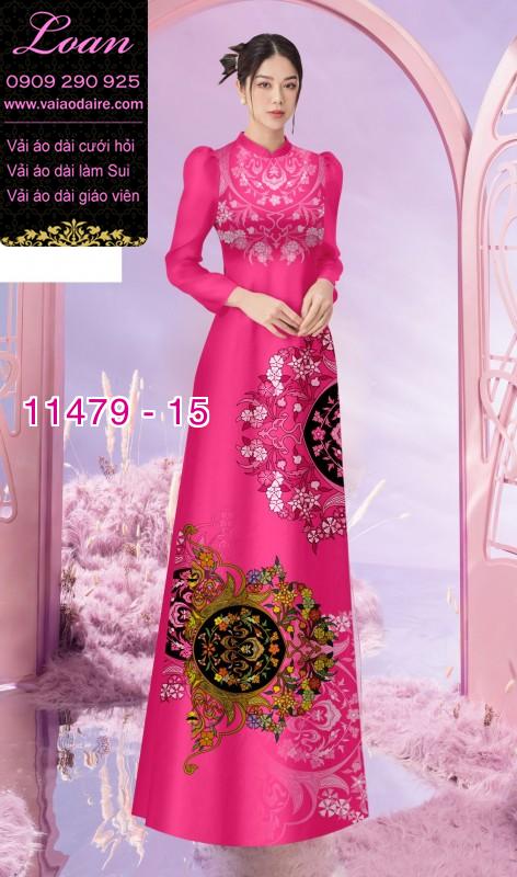 Vải áo dài hoa 3D Vải áo dài hoa 3D