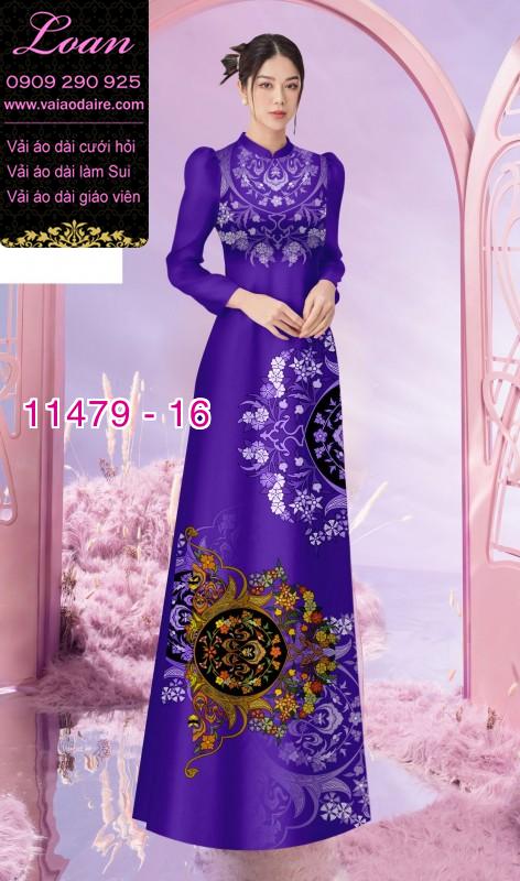 Vải áo dài hoa 3D Vải áo dài hoa 3D