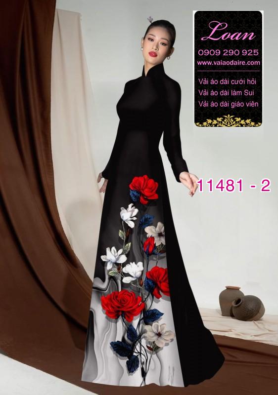 Vải áo dài hình lá cây