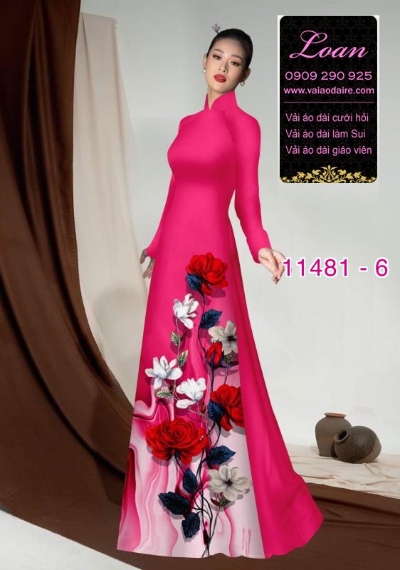 Vải áo dài hình lá cây