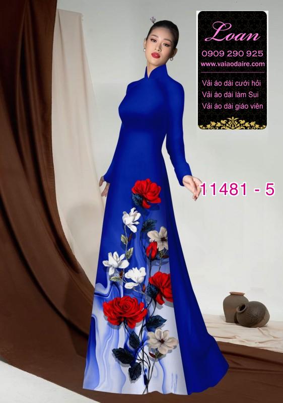 Vải áo dài hình lá cây