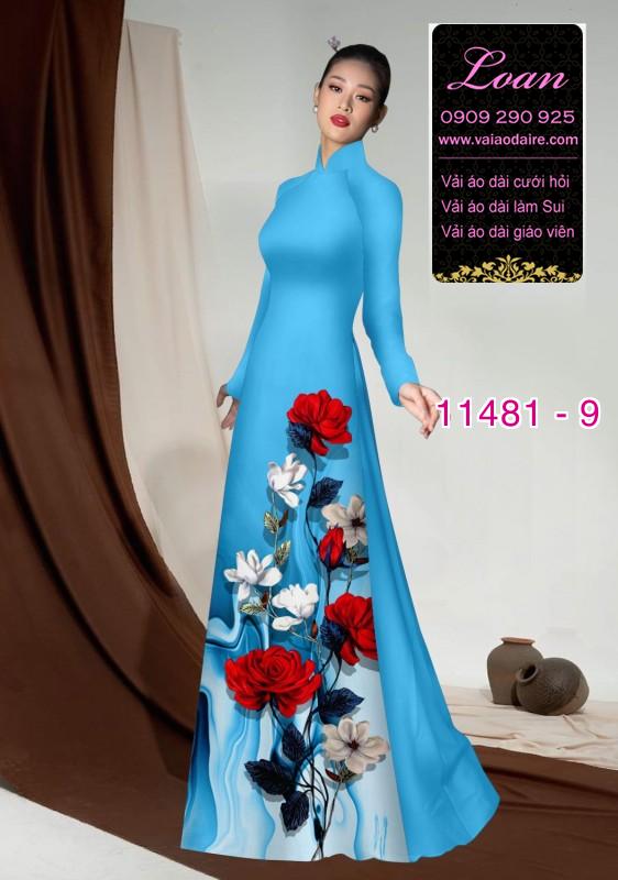 Vải áo dài hình lá cây
