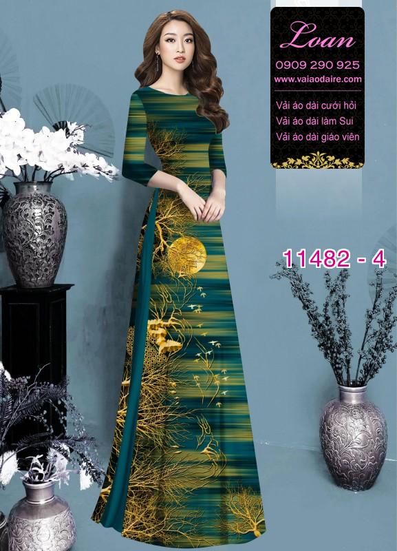 Vải áo dài phong cảnh